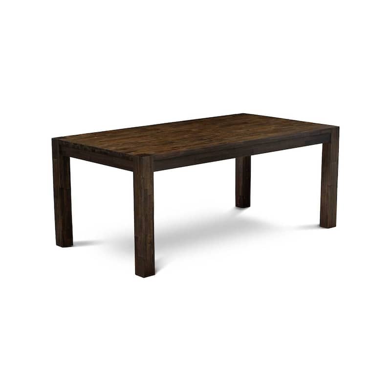 Rustic Dinette Set - 5 Piece Kitchen Table & Chair Set - Rectangle Wood Dining Table with Comfortable Chairs