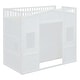 preview thumbnail 14 of 12, Twin Size Loft Bed with Wardrobe, Ladder, and Guard Rails, White
