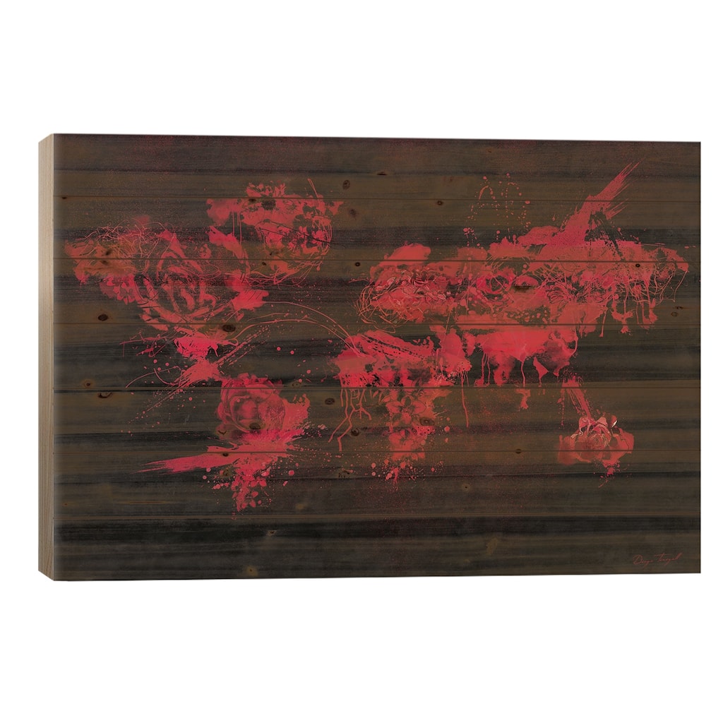 Velvet Flowers Print On Wood by Diego Tirigall - Multi-Color