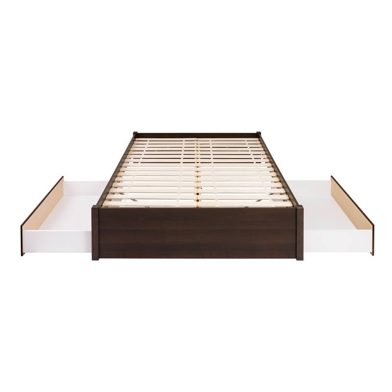 Prepac Queen Select 4-post Platform Bed with Optional Drawers