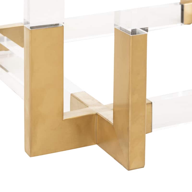 SAFAVIEH Couture Reiner Round Acrylic Dining Table