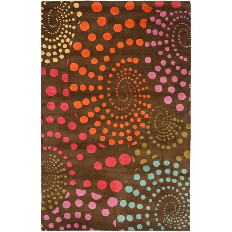 SAFAVIEH Handmade Soho Ashleigh Dots N.Z. Wool Rug