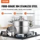 preview thumbnail 14 of 15, VEVOR Steamer Pot, Steamer Pot for Cooking with Stock Pot and Vegetable Steamer