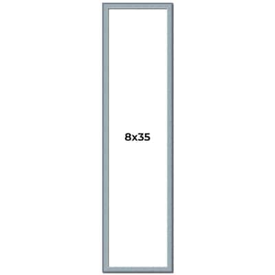 8x35 Frame Rustic Sky Blue Solid Wood Picture Frame | 0.75 Inch
