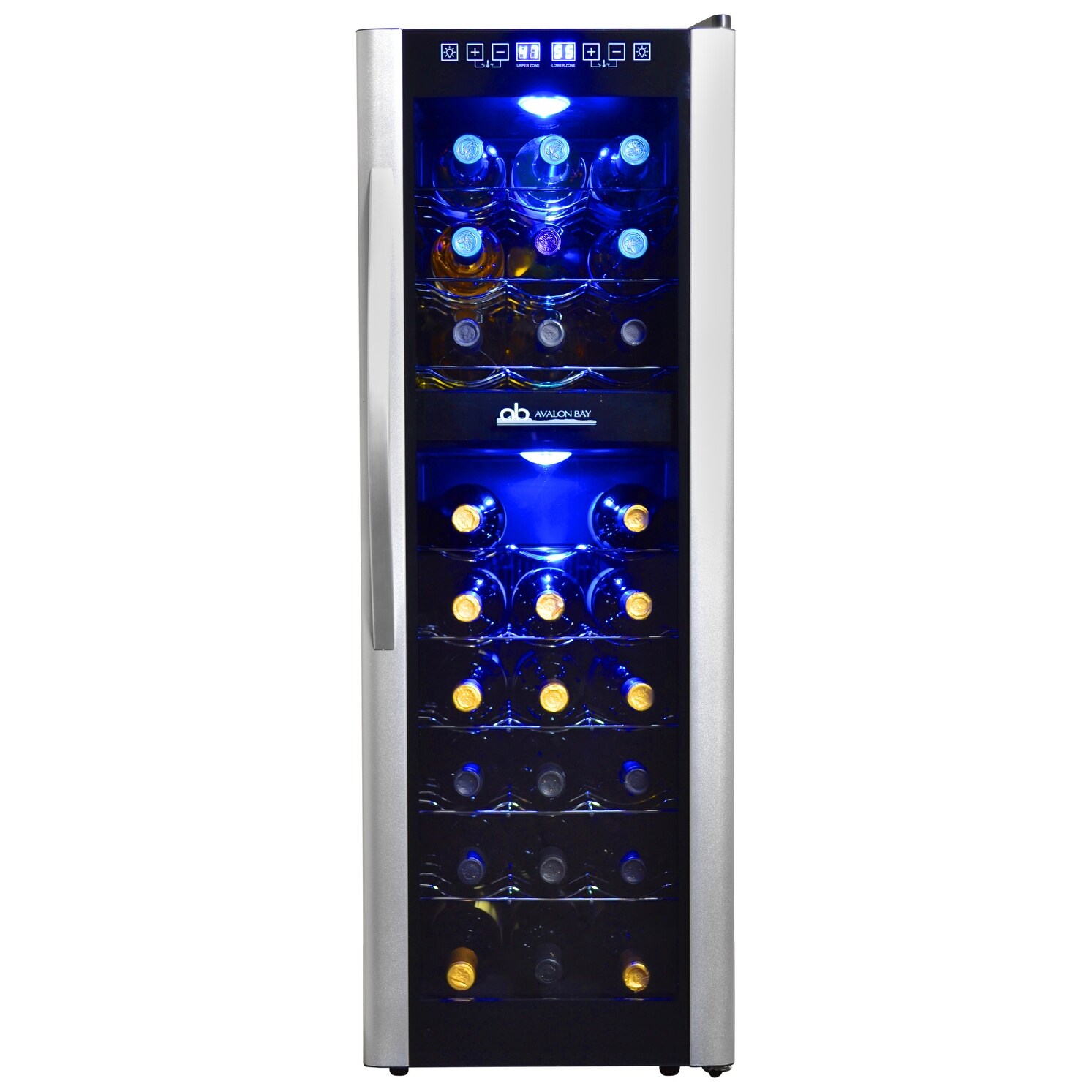 Avalon Bay AB-Wine27DS Wine Cooler 27 Bottle Black/Stainless Steel 