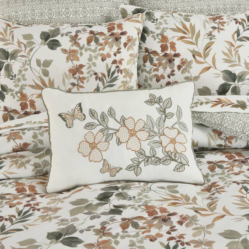 Royal Court Evergreen Boudoir Decorative Throw Pillow - Polyester - Sage - Accent