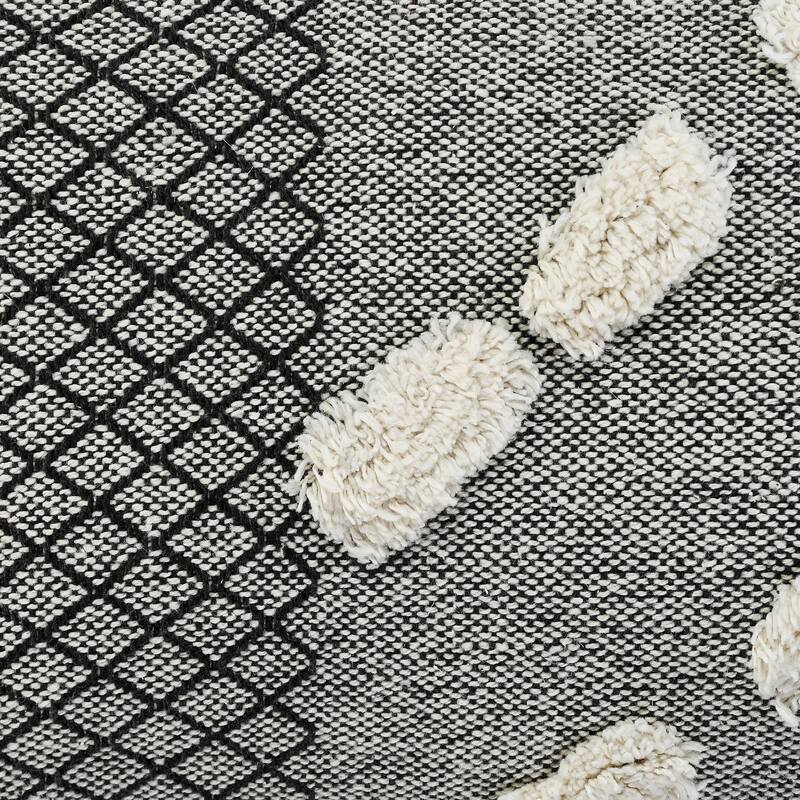 Sevita Gray Zeal Pom Throw Pillow