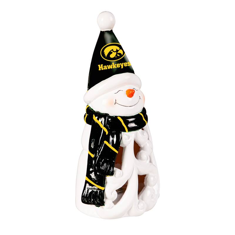 University of Iowa Snowman LED Garden Statuary, 8"
