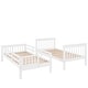 preview thumbnail 21 of 36, Contemporary Modern Style Twin Over Twin Bunk Bed with Storage Staircase,Solid Wood Bed with Full-Length Guardrail