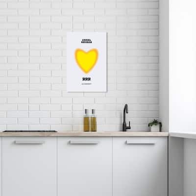 Wynwood Studio Canvas Spiritual and Religious Angel Number Alignment Yellow and Modern & Contemporary Wall Art Canvas Print