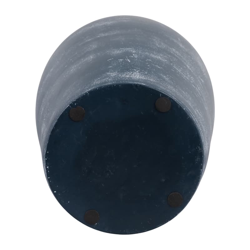 Textured Terracotta Vase with Distressed Finish - Tall Flower Vase