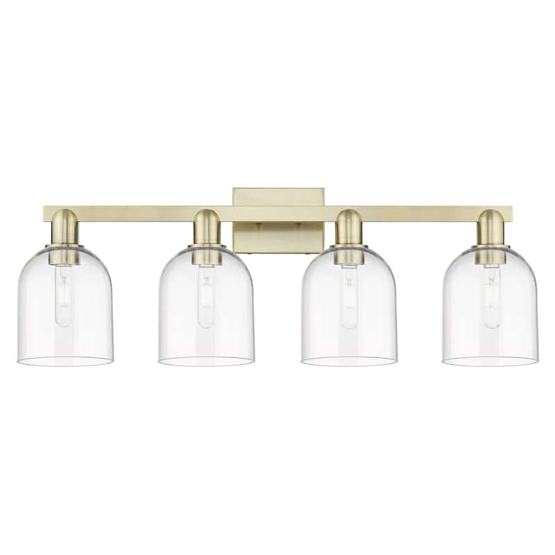 Innovations Lighting 716-4W-12-33 Bella Vanity Bella 4 Light 33" Wide - Antique Brass / Clear