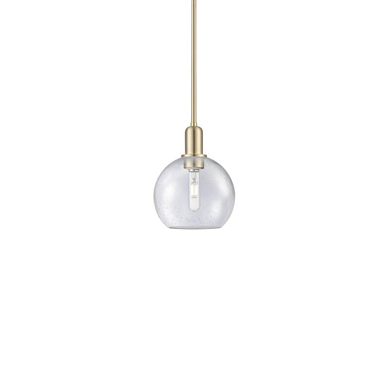 Innovations Lighting 716-1S-11-8 Athens Pendant Athens 8" Wide Mini - Champagne Bronze / Seedy