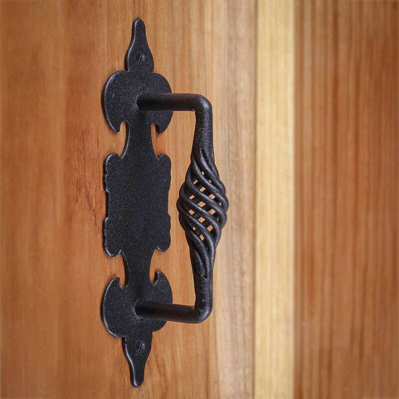 Cabinet Pull Birdcage Black Wrought Iron 6 Pack of 2 Renovators Supply
