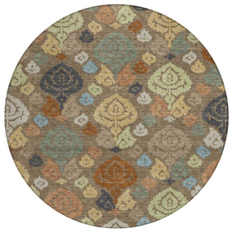 Machine Washable Indoor/ Outdoor Casual Zona Chantille Rug