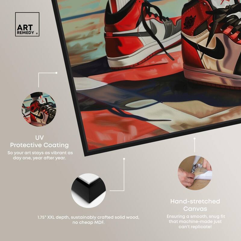 Down at the Court Canvas by Art Remedy
