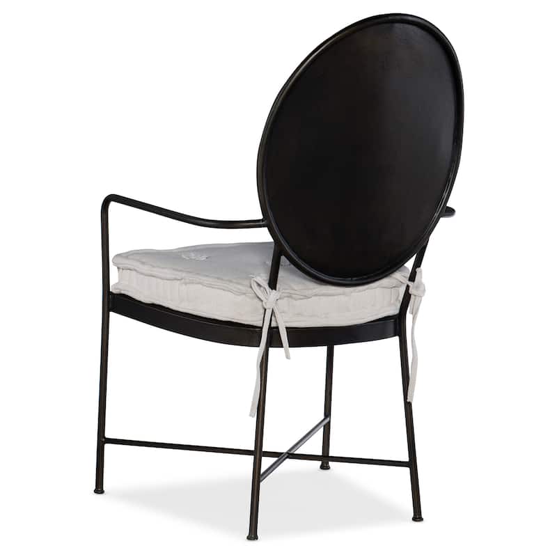 Ciao Bella Metal Arm Chair - 23.5"W x 40"H x 24.5"D