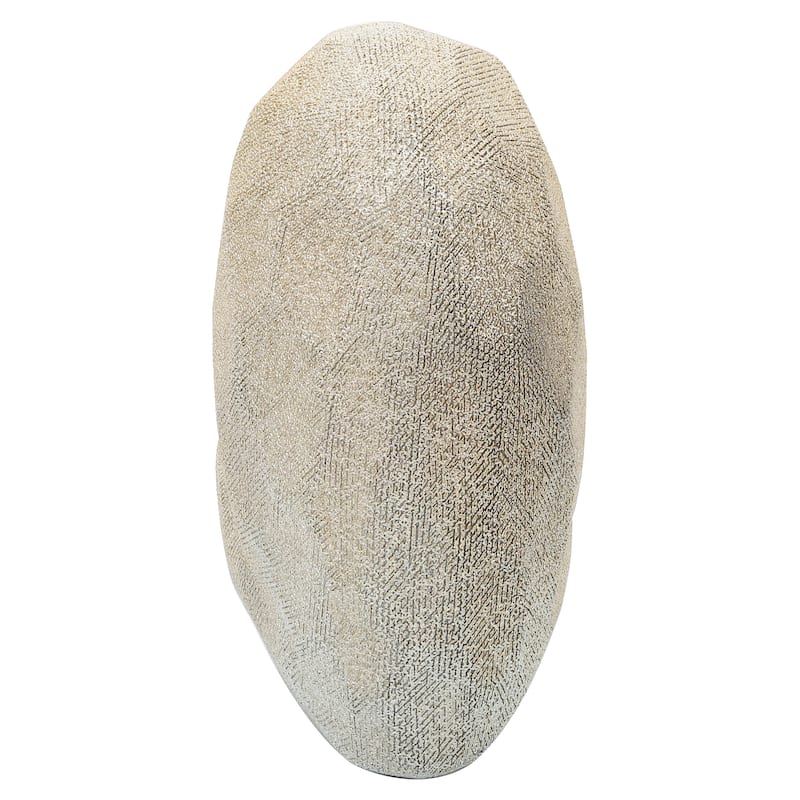 Modern Stone Ceramic Geometric Heart Sculpture