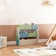 preview thumbnail 15 of 13, Fortune Candy House-Shaped Kids Storage Cabinet with Fabric Bins, Multi-Compartment Toy & Book Organizer, Vertical Design