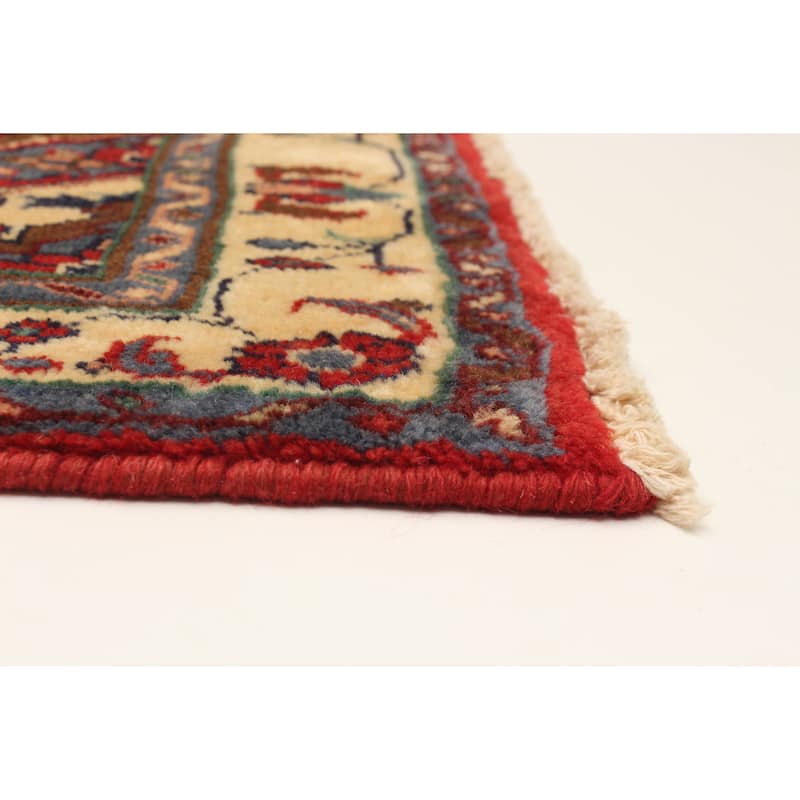 ECARPETGALLERY Hand-knotted Anadol Red Wool Rug - 3'5 x 9'7