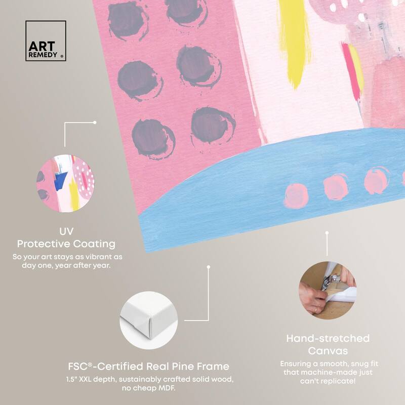 Doll Memories - Pretty blue Canvas by Art Remedy, Gallery Wrapped
