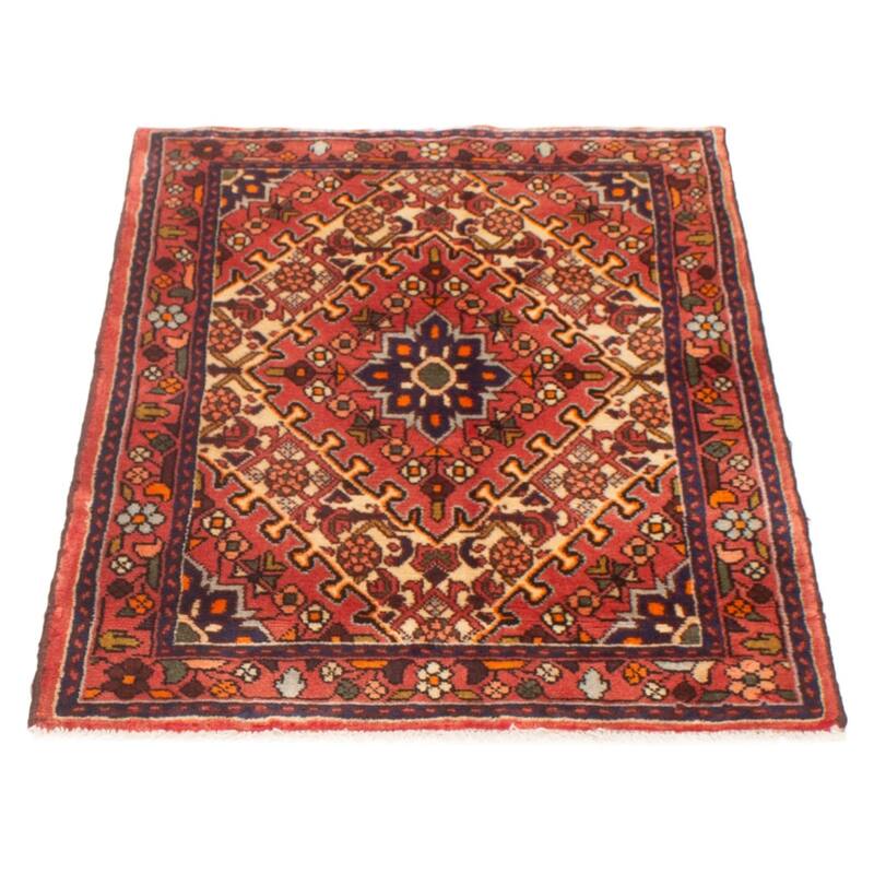 ECARPETGALLERY Hand-knotted Andelz Red Wool Rug - 3'4 x 4'9