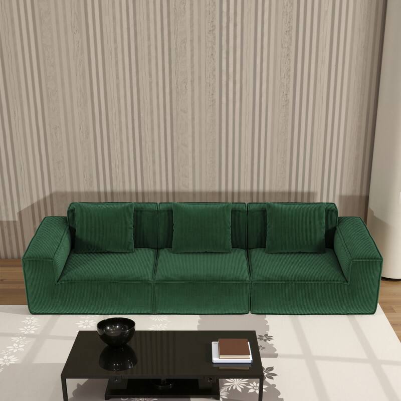 118-Inch Modular Sofa Can Be Converted Into An Oversized Sofa Bed Free Conversion Sofa,Three-Person Combination