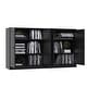 preview thumbnail 7 of 75, 100% Solid Wood Sideboard with Glass or Solid Wood Doors by Palace Imports - 64" x 35.75"
