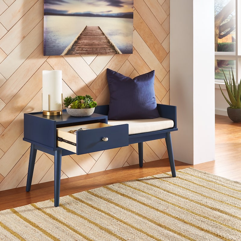 Niklas 1-drawer Cushioned Entryway Bench iNSPIRE Q Modern