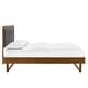 preview thumbnail 22 of 48, Willow Queen Wood Platform Bed With Angular Frame