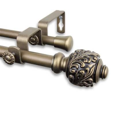 Tilly 5-8 inch Double Curtain Rod - Home Imports Emporium - Elegant Steel Design - 120