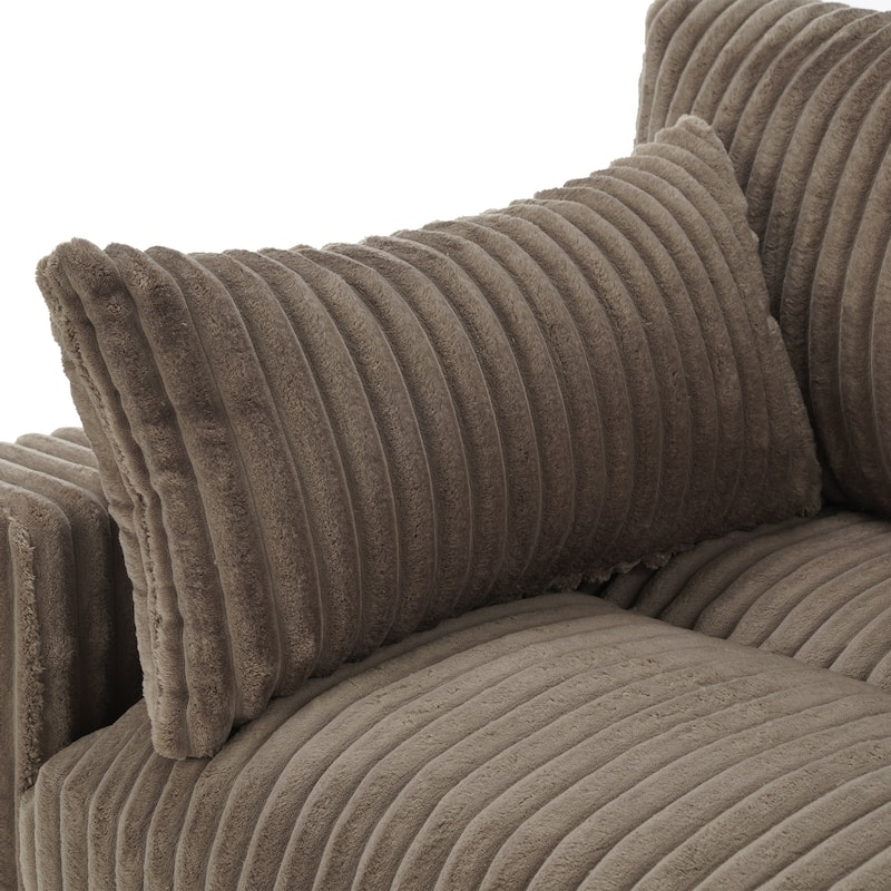 Cotton Flannel corner Sofa Armless Modular Sectional Sofa Seamless Combination