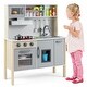 preview thumbnail 10 of 18, Wooden Pretend Play Kitchen Set for Toddlers - 28"L x 12"W x 35.5"H
