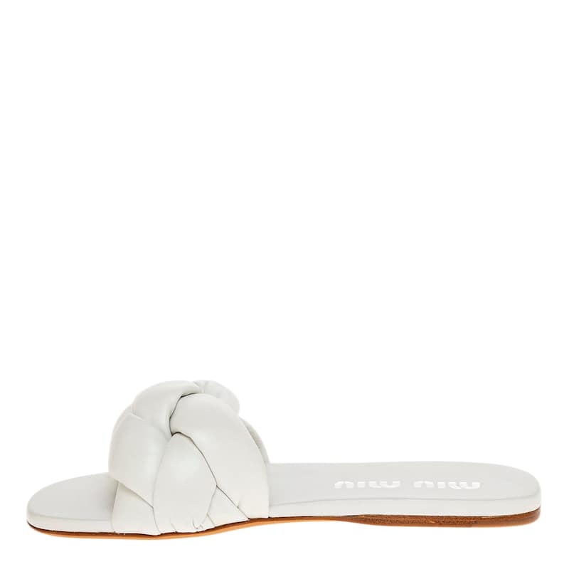 Miu Miu Braided Padded Flat Slides