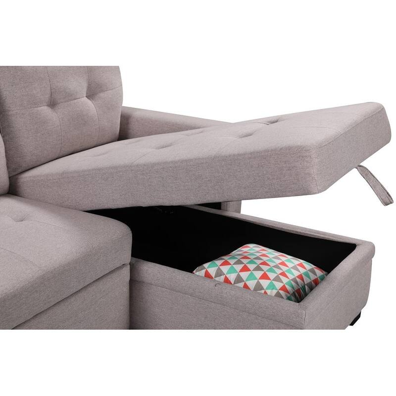 Ashlyn Reversible Sleeper Sofa with Storage Chaise