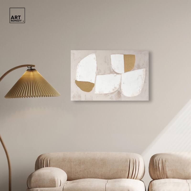 Gilded Cairn III Canvas by Art Remedy, Gallery Wrapped