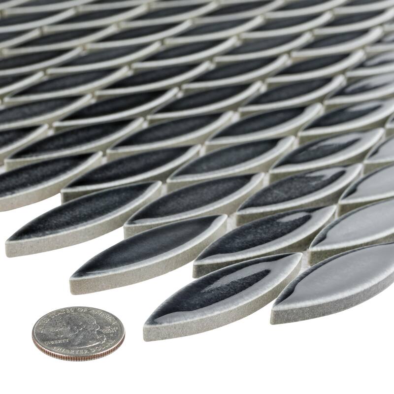 Merola Tile Pescado Storm Grey 12" x 12-1/2" Porcelain Floor and Wall Tile