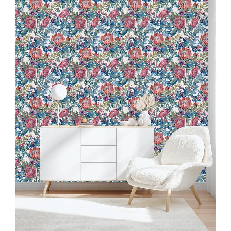 Exotic Flowers and Berries Wallpaper - Bed Bath & Beyond - 35646900