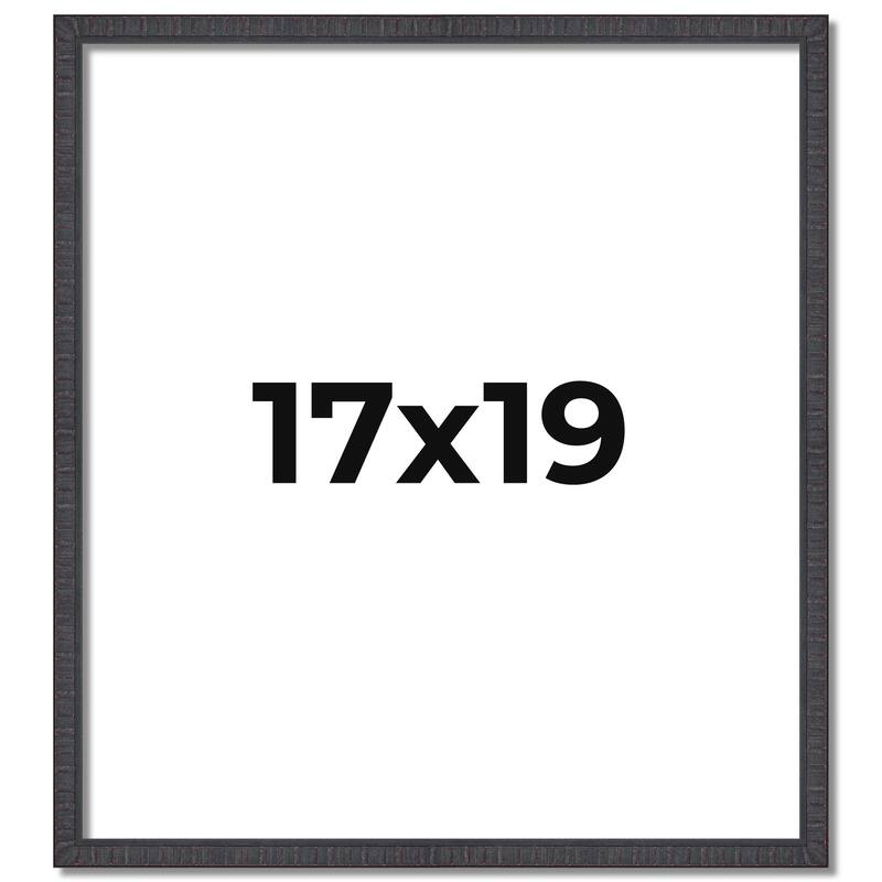17x19 Frame Brown Picture Frame - Complete Modern Photo Frame Includes