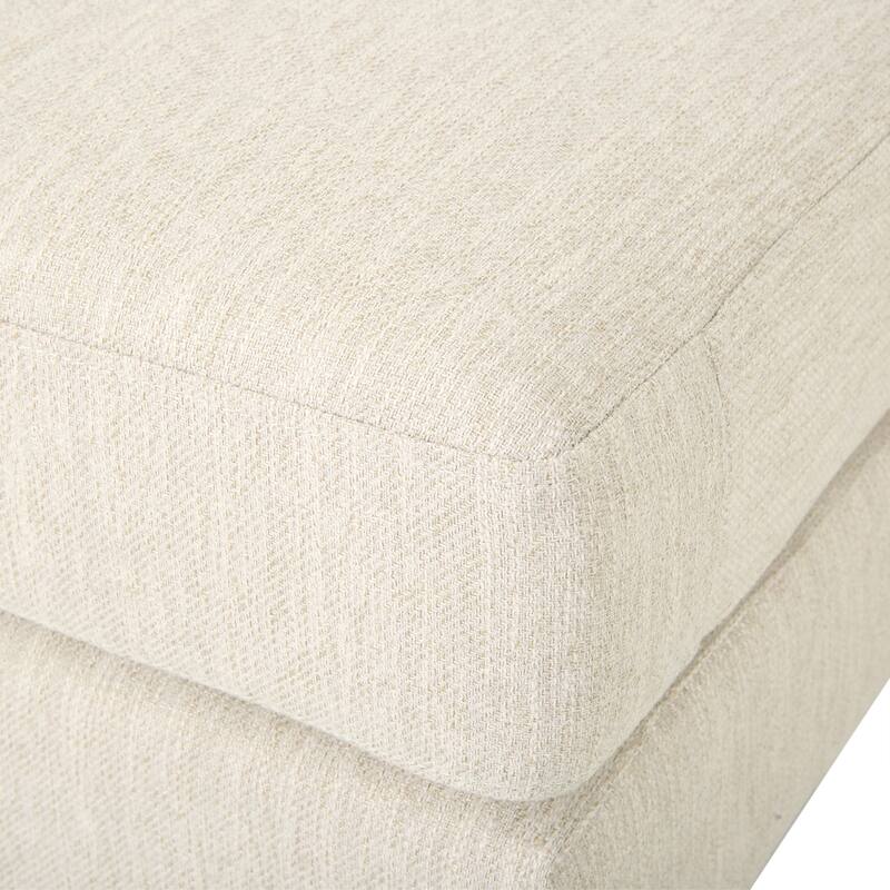 Fabric Upholstered Sofas Small Space Loveseat Sofas Lounge Armrest Couch w/ Wood Legs 101" Long Couches for Living Room