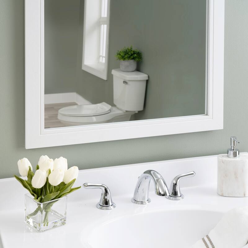 Linon Blakely Vanity with Mirror and 12-inch Side Cabinet