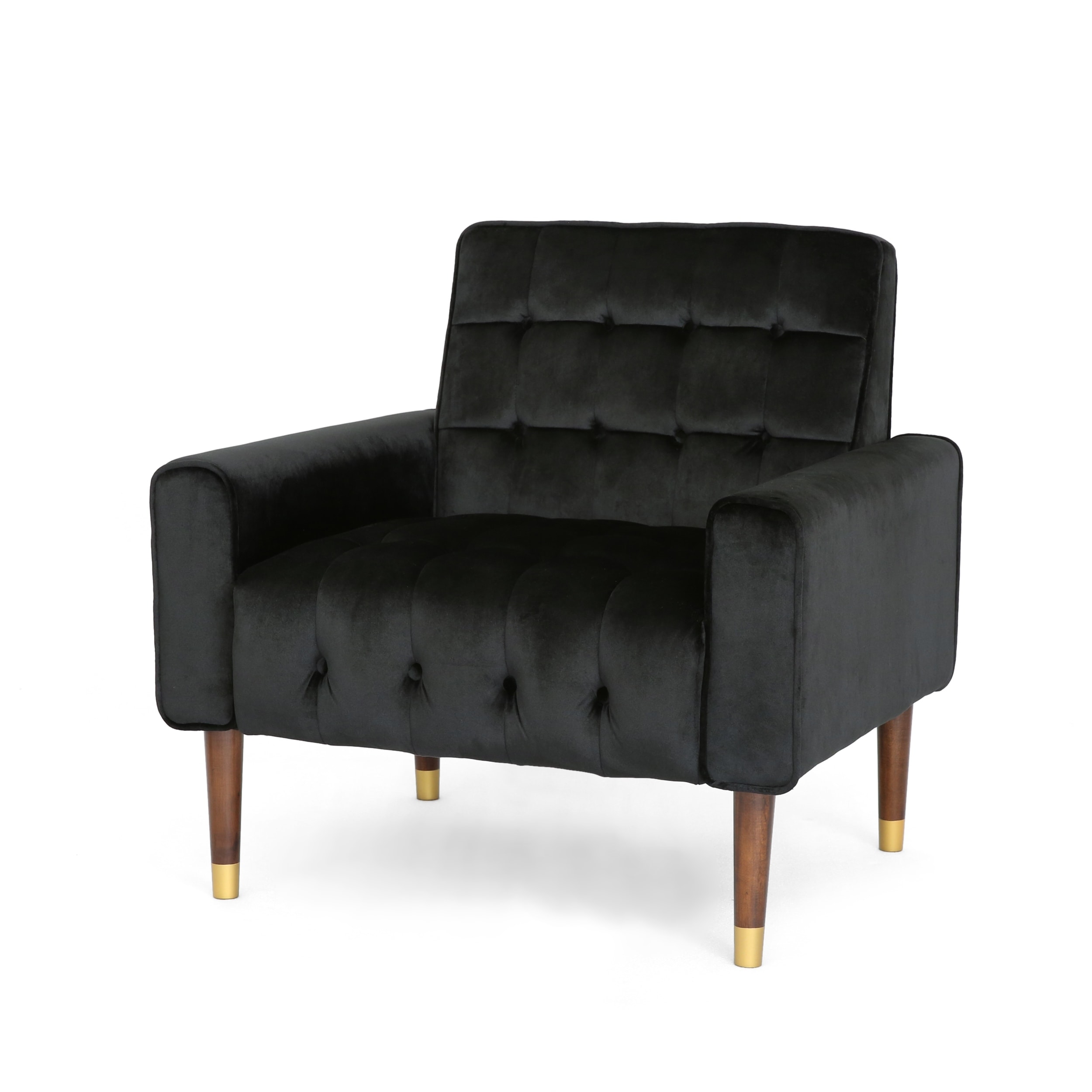 Bourchier Button-Tufted Velvet Armchair - Elegant Luxury Seat by Christopher-image