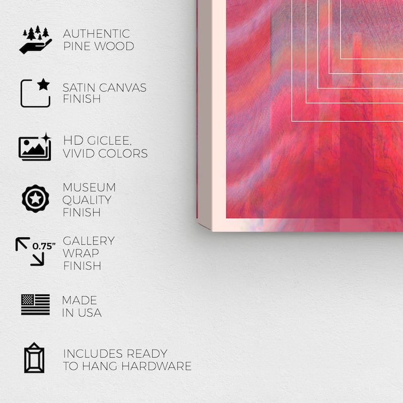 Wynwood Studio Canvas Abstract Portal Varieties Purple Bohemian & Eclectic Wall Art Canvas Print