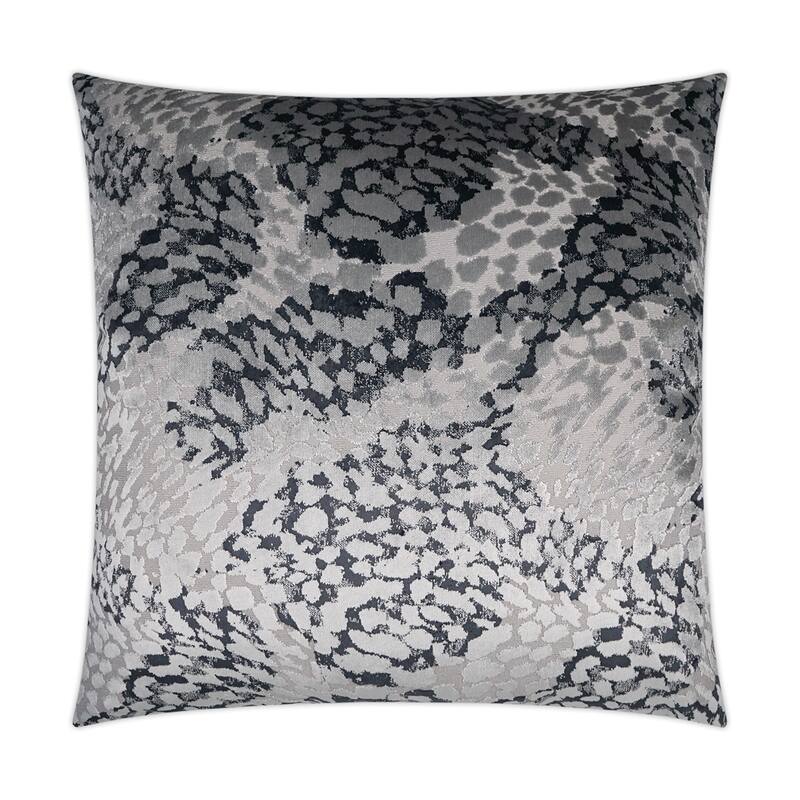 Flirty Pewter Decorative Throw Pillow
