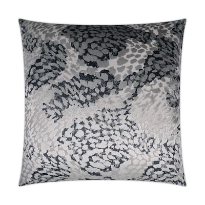 Flirty Pewter Decorative Throw Pillow