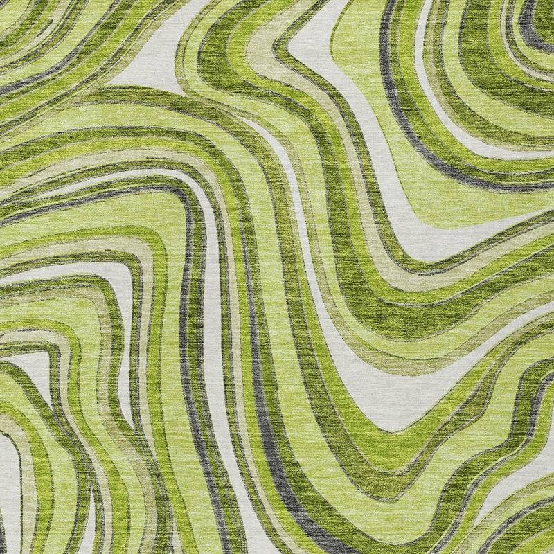 HomeRoots Abstract Transitional Rectangle Outdoor Rug