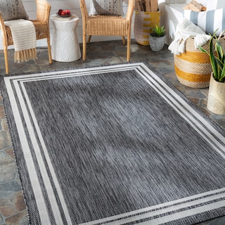 Livabliss  Jeremie Indoor/ Outdoor Border Area Rug