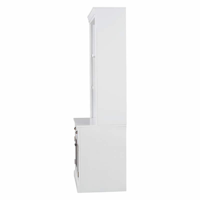 83.4" Tall Bookshelf with LED Lighting