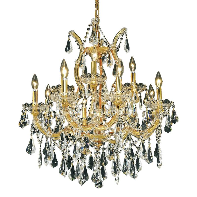 Fleur Illumination 13 light Gold Chandelier