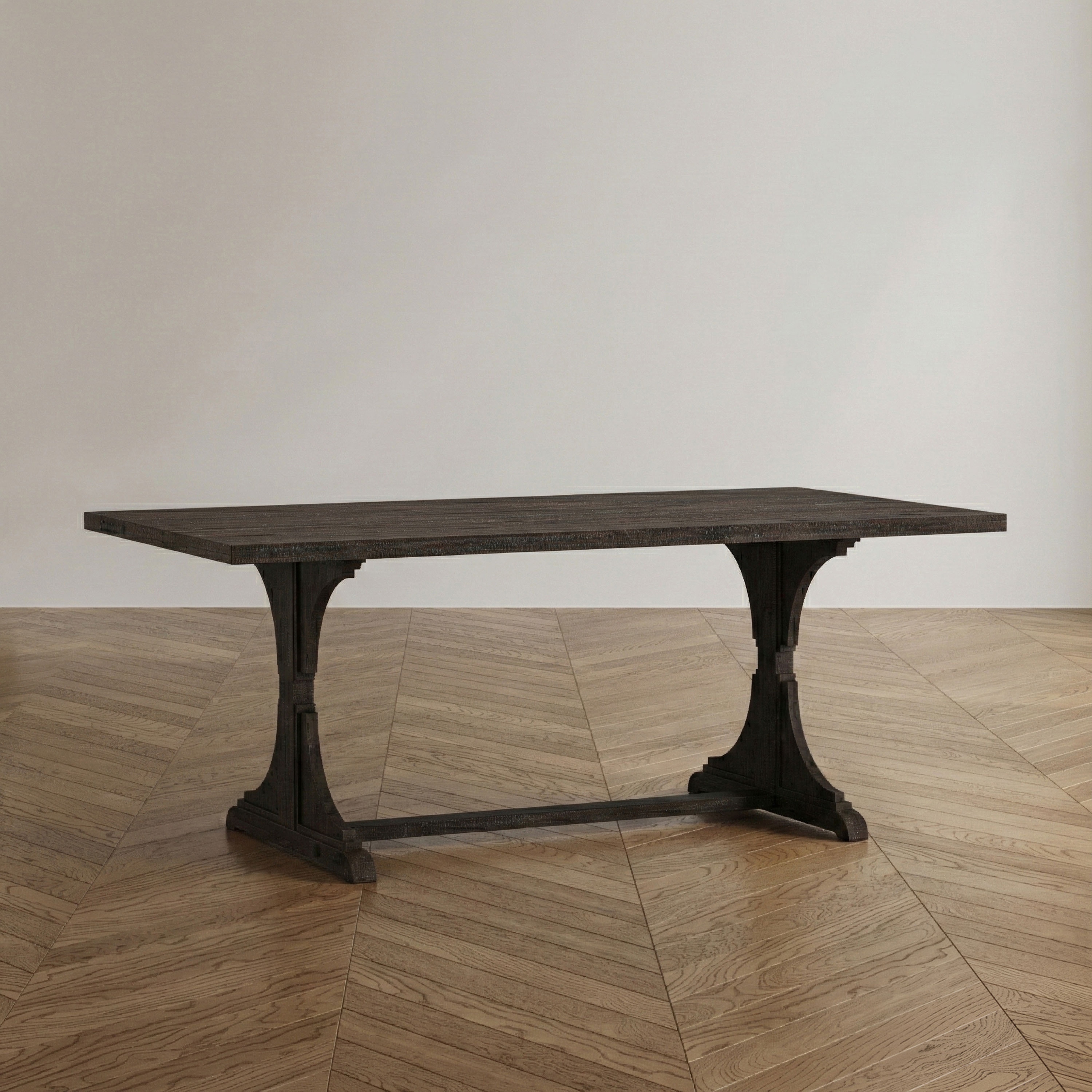 Furniture of America Badri Rustic 76-inch Solid Wood Dining Table